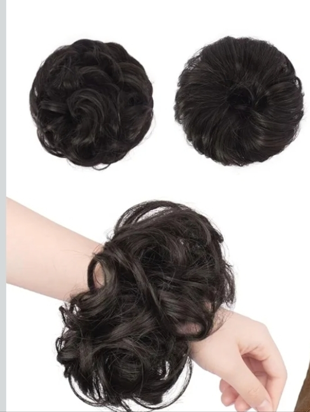 New* 2 space buns hair ties